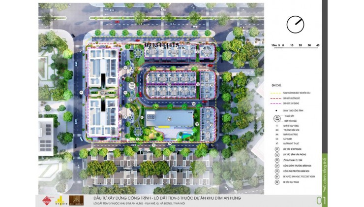 Chuẩn bị ra mắt THE CHARM AN HƯNG - mặt đường Tố Hữu - sổ hồng lâu dài - DT từ 54 đến 97m2 - giao nhà Quý 4/2024